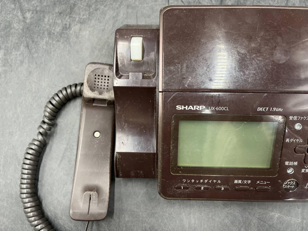 SHARP/ sharp personal fax facsimile FAX telephone machine simple operation verification ending UX-600CL