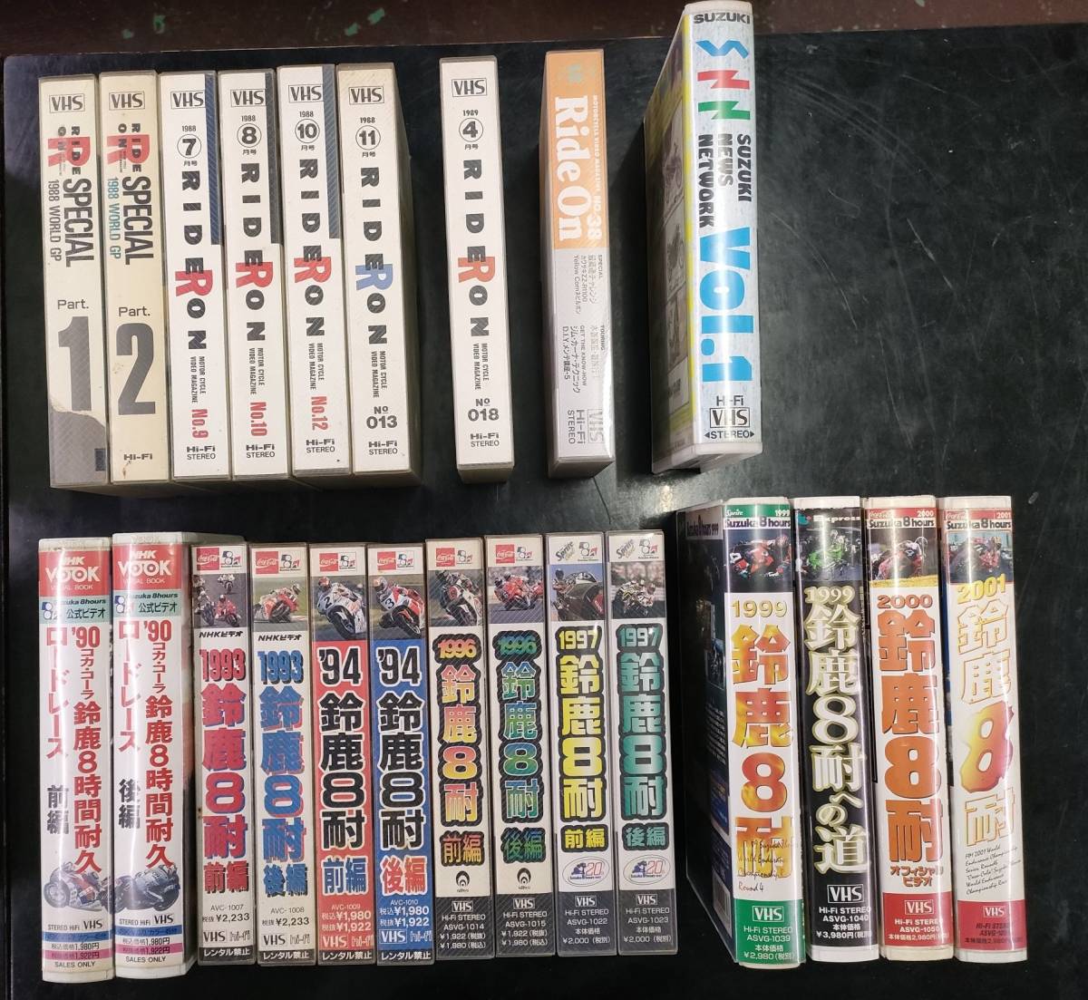 貴重　鈴鹿８耐　WGP　ＲＩＤＥＯＮ　その他　80年後半～90年前半　VHS　セット売り　023ME070_画像2