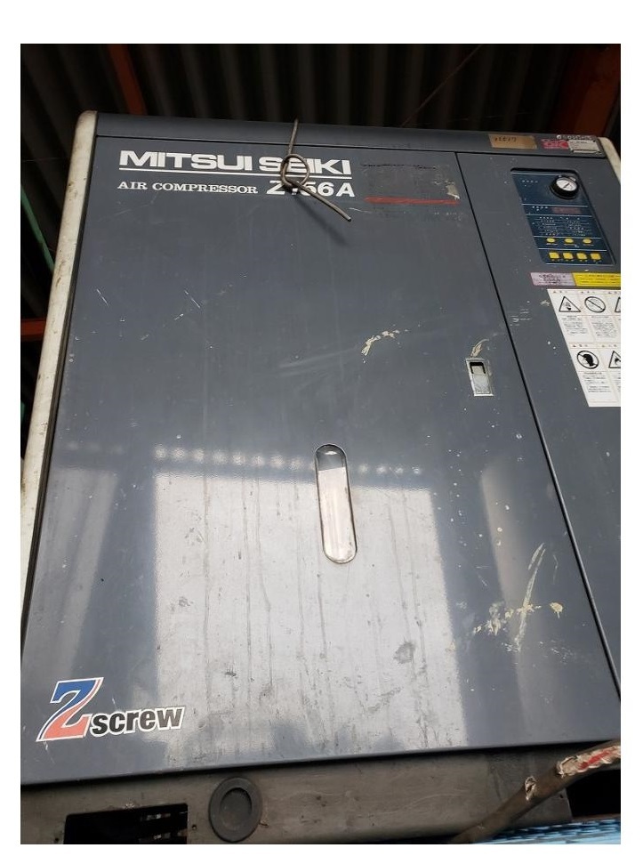 c3A【棚兵イ弁020617-15有】15Kwスクリューコンプレッサー 三井 Z156A 200V 60Hz 35517時間