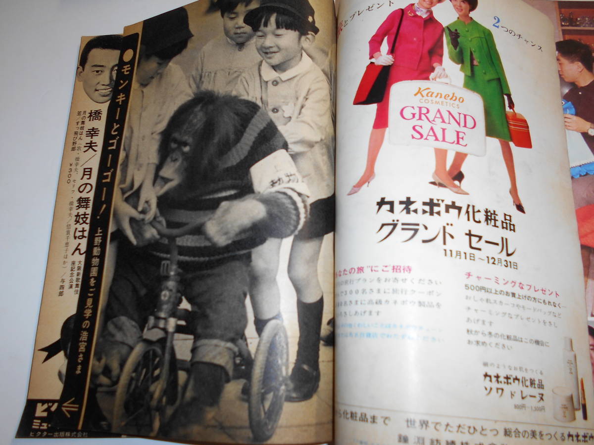 週刊明星 1965年昭和40年12 5 48 島倉千代子 舟木一夫 田代美代子 長島茂雄 石原裕次郎 三田明 石坂浩二 美空ひばり/西郷輝彦/奥村チヨ_画像7