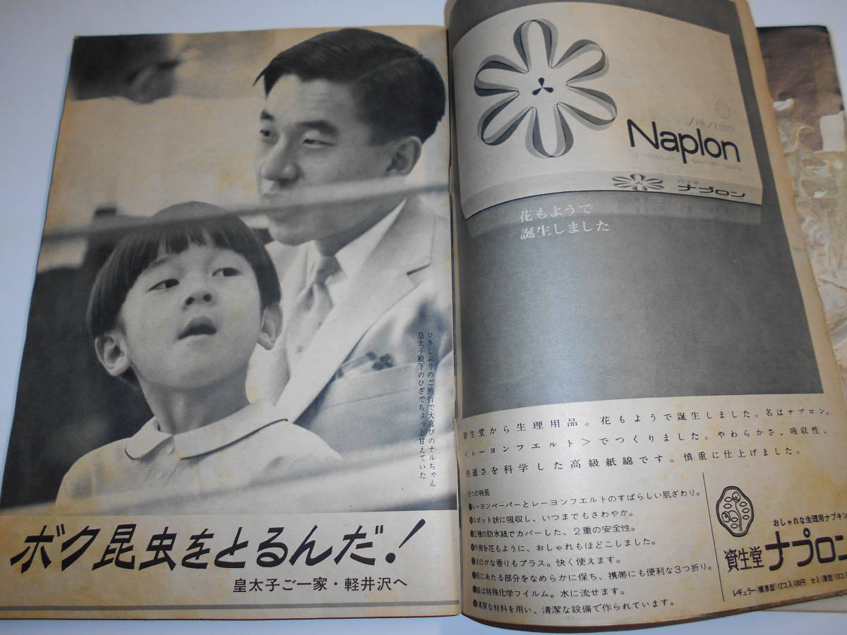 週刊平凡 1965年昭和40年8 5 中村錦之助 吉永小百合 小林旭 三田明 浜美枝水着 加山雄三 勝新太郎 金井克子 岡田真澄 大鵬 有馬稲子_画像6