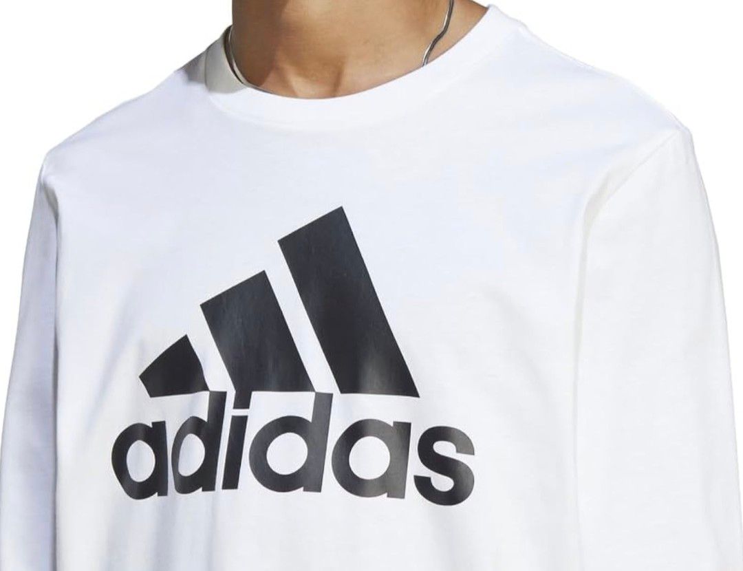 【 ホワイト S 新品 タグ付き 】 adidas アディダス ビッグロゴ エッセンシャルズ 長袖 Tシャツ ロンT IC9309