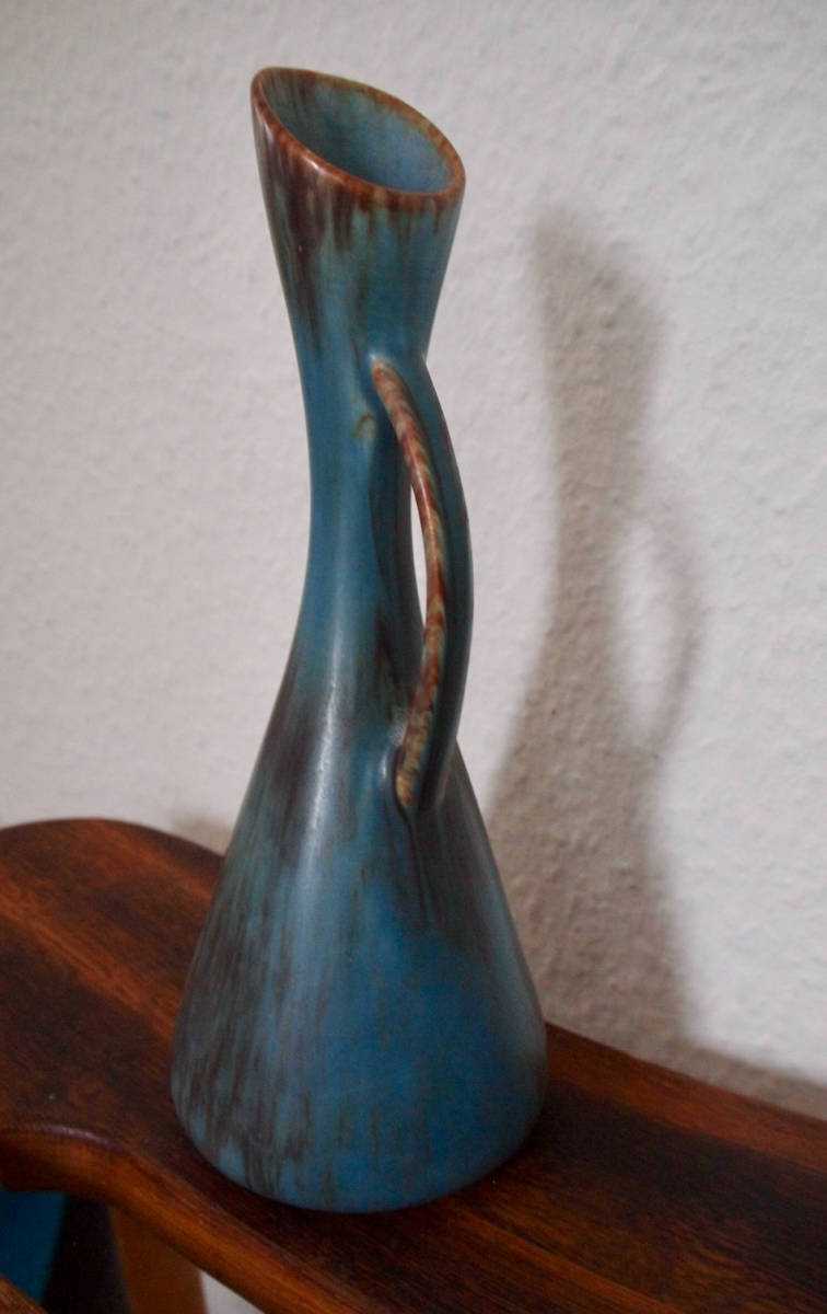 Gunnar Nylund グンナーニールンド AUD Rorstrand ロールストランド 花瓶 北欧 ビンテージ ブルー _画像5