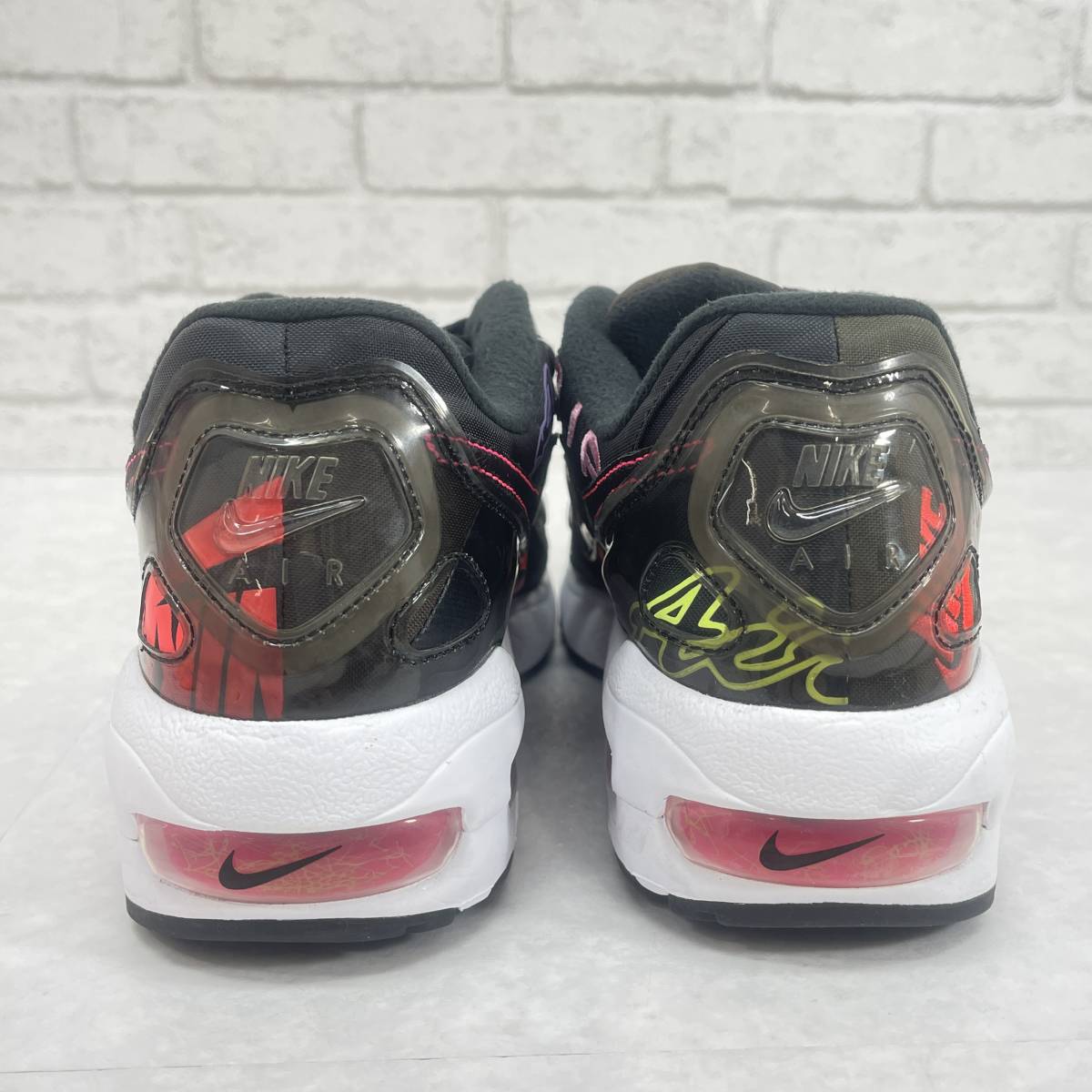 174【1円～】NIKE ナイキ ATMOS アトモス Air Max2 エアマックス ライトブラック CI5590-001 スニーカー 26.5cm_画像5