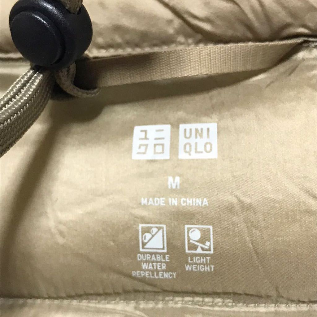新品 ユニクロ ウルトラライトダウンジャケット Mサイズ ベージュ UNIQLO 2018年製_画像4