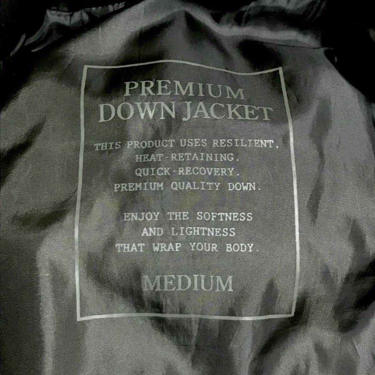 美品 ユニクロ プレミアムダウンジャケット Mサイズ ダウンパーカー UNIQLO Premium Down Jacket _画像10