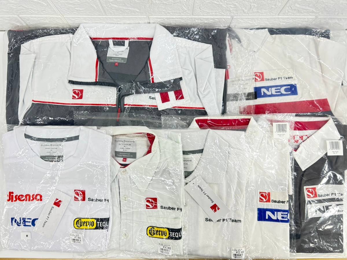 12-1-11 未使用 Sauber F1 TEAM Racing レーシング コレクション放出品 まとめ M NEC ポロシャツ Ｔシャツ Ｙシャツ ウィンドブレーカー _画像2