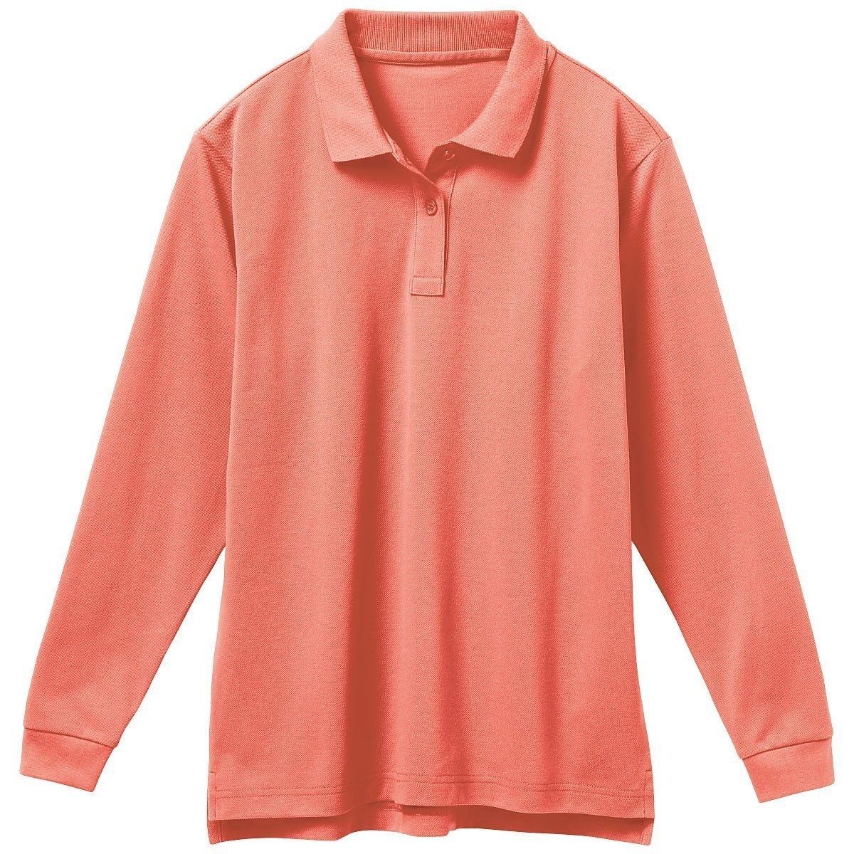 * внутренний . распределение * новый товар UV cut рубашка-поло с длинным рукавом довольно большой M грудь 98cm orange розовый 