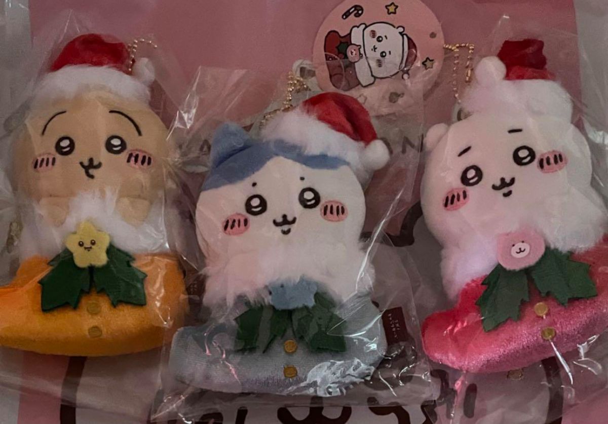 ナガノマーケット　ちいかわ　クリスマス　オーナメントにもなるマスコット セット ナガノキャラクターズ オーナメントにもなるマスコット