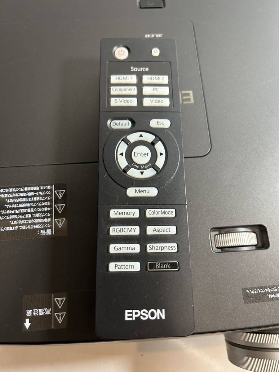 EPSON プロジェクター EH-TW4500 通電確認 現状　リモコン付き_画像10