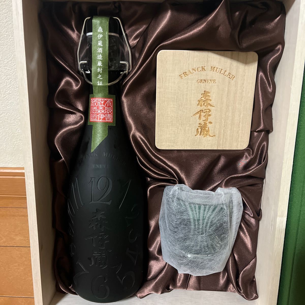 超貴重　GINZASIX限定　森伊蔵フランクミューラー　切子グラス　焼酎_画像2