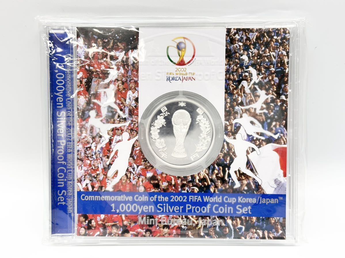 【11A40】 1円スタート 2002 FIFA WORLD CUP KOREAJAPAN 千円銀貨幣 ワールドカップ 純銀製 sv999 重さ 約31.1g 造幣局 _画像1