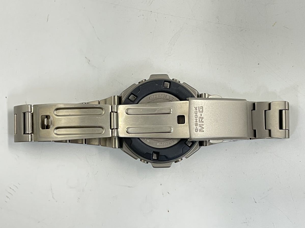 【W12R3】 1円スタート CASIO G-SHOCK MR-G / MRG-110T カシオ ジーショック チタニウム クオーツ QZ デジタル メンズ 腕時計_画像10
