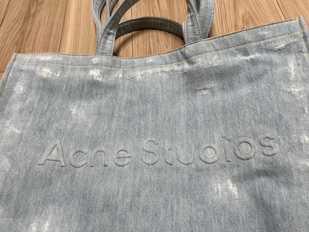 Acne Studios 2023SS повреждение Denim сумка 