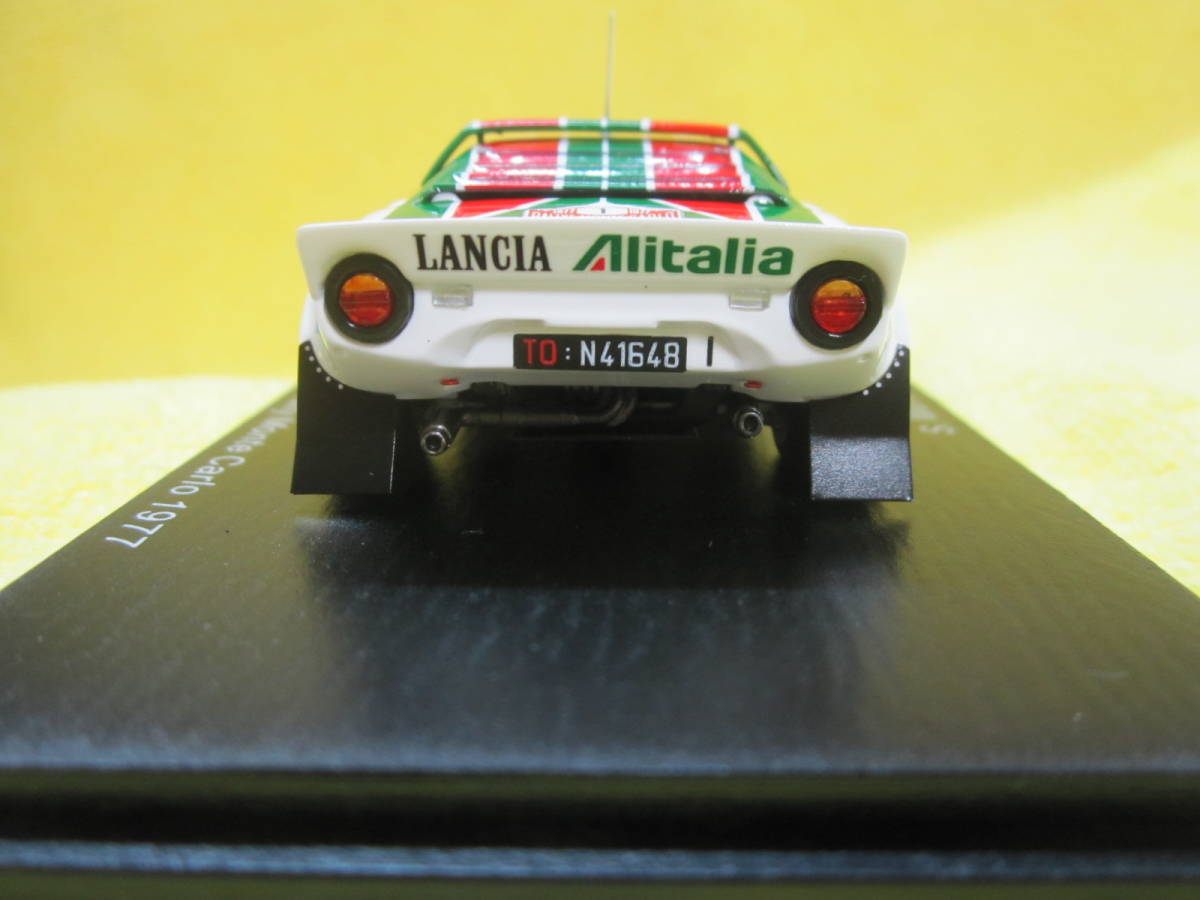 スパーク S9090 1/43 ランチア ストラトス HF No.1 Winner Rally Monte Carlo 1977 S.Munari - S.Maiga（アリタリア Lancia Stratos _画像8