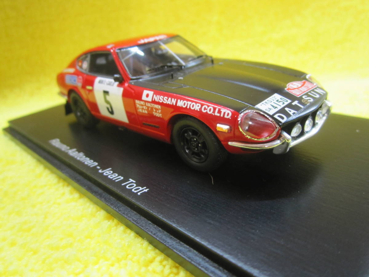 スパーク 1/43 1972 ダットサン 240Z モンテカルロ #5 R.Aaltonen J.Todt（Datsun 240Z 3rd Monte Carlo Rally S30 フェアレディZ _画像1