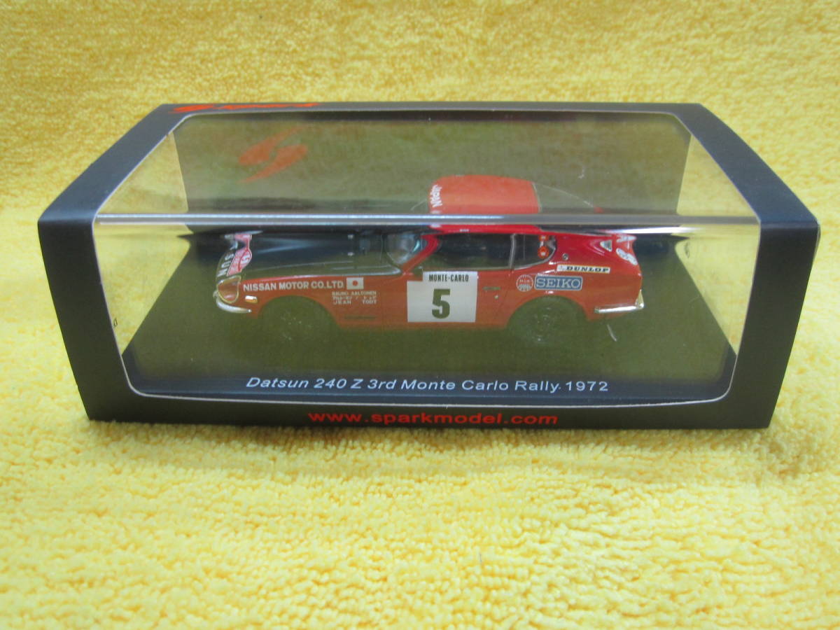 スパーク 1/43 1972 ダットサン 240Z モンテカルロ #5 R.Aaltonen J.Todt（Datsun 240Z 3rd Monte Carlo Rally S30 フェアレディZ _画像4