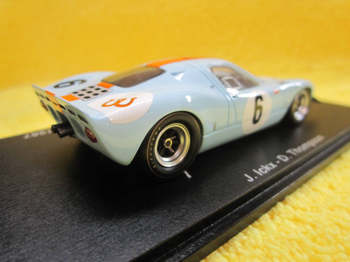 スパーク　S7460 1/43 Mirage M1 #6 Winner 1000km Spa-Francorchamps 1967 J.Ickx D.Thompson（ミラージュ フォード GT40 ガルフ_画像8