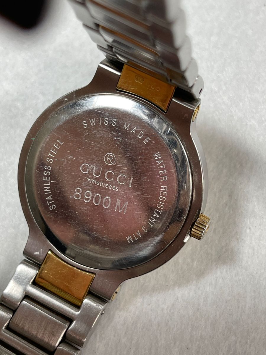 腕時計 GUCCIクオーツ 状：不動です 原因不明 ジャンク品 swiss製 中古品