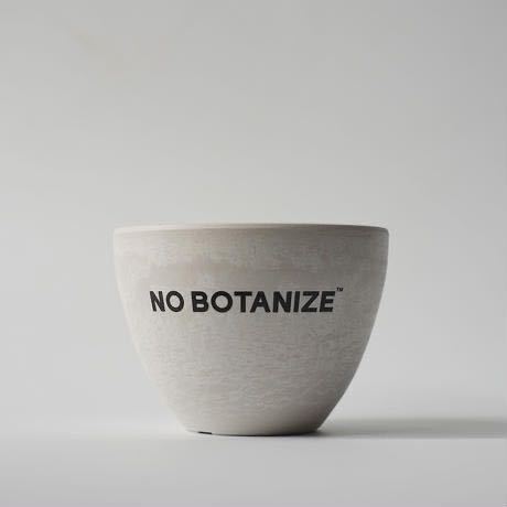 【初期コラボ 白黒セット】NO COFFEE BOTANIZE .blnk plastic pot ノーコーヒー ボタナイズ プラスティック ポット Invisible ink. 鉢 の画像3