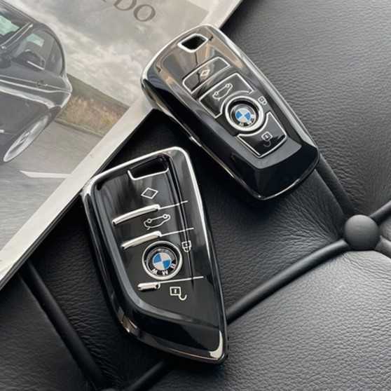 BMW キーケース ブラック黒 シルバー銀 TPU キーカバー 鍵 キーレス 1 2 3 4 5 6 7シリーズ f30 f10 スマートキー リモコンキー 保護カバー_画像5