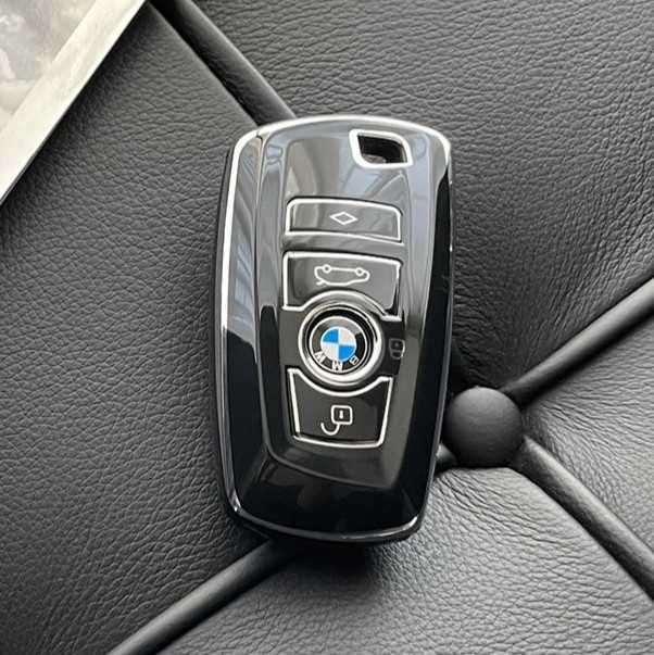 BMW キーケース ブラック黒 シルバー銀 TPU キーカバー 鍵 キーレス 1 2 3 4 5 6 7シリーズ f30 f10 スマートキー リモコンキー 保護カバー_画像2