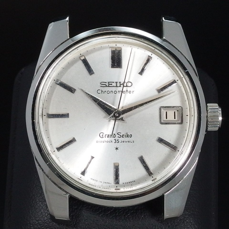 【希少品】GRAND SEIKO グランドセイコー GS クロノメーター 手巻 デイト SS 43999TO メダリオン メンズ 腕時計 本体のみ 「22859」_画像3