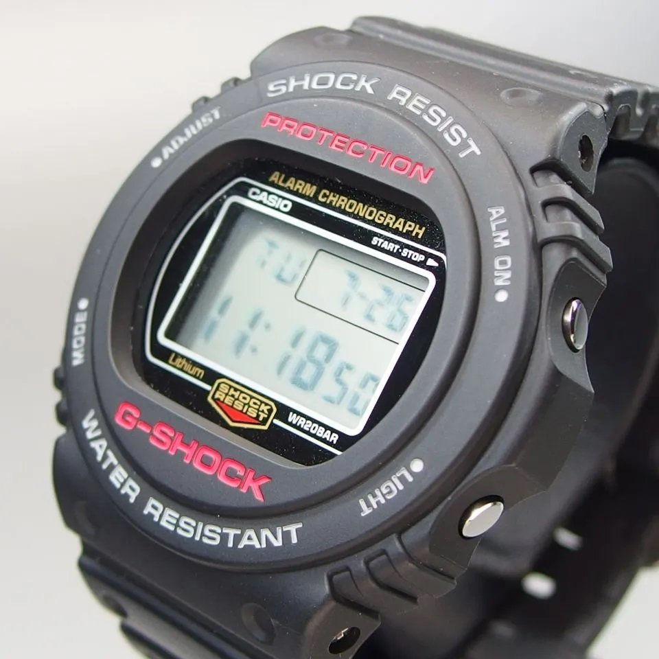 CASIO カシオ G-SHOCK DW-5750E SS/樹脂 QZ デジタル 保 スポーツ 通勤 通学 ブラック メンズ 腕時計 「19139」_画像2