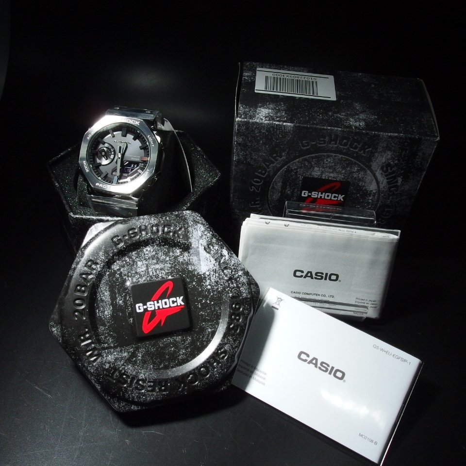 ◆超美品/未使用品◆ CASIO カシオ G-SHOCK ジーショック PROTECTION プロテクション アナデジ GM-B2100D 保 箱 メンズ 腕時計 「22924」_画像10