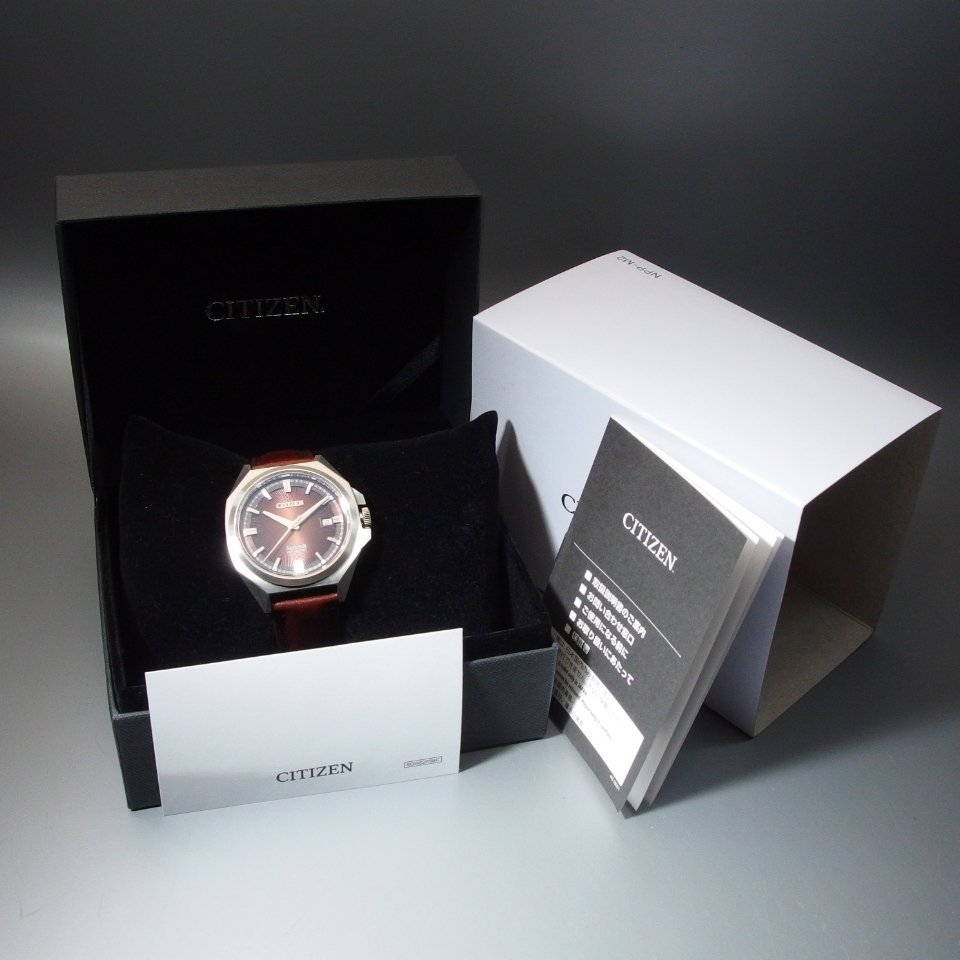 ◆超美品◆未使用◆ CITIZEN シリーズエイト 世界888本限定 9051-A5K5D03 NB6011-11 自動巻き SS/革 保 箱 メンズ 腕時計 「22780」_画像10