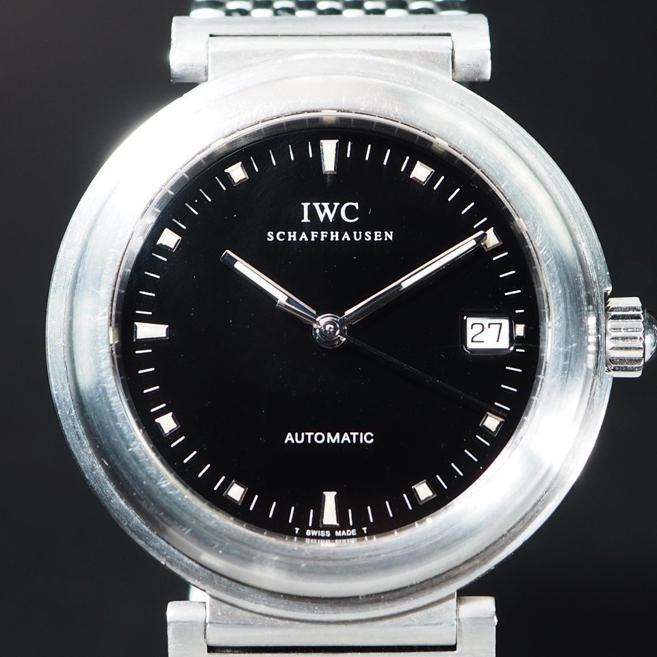 【純正11連ブレス】IWC インター ダヴィンチ SS オートマ ラウンド デイト メンズ 高級 腕時計「22931」_画像2