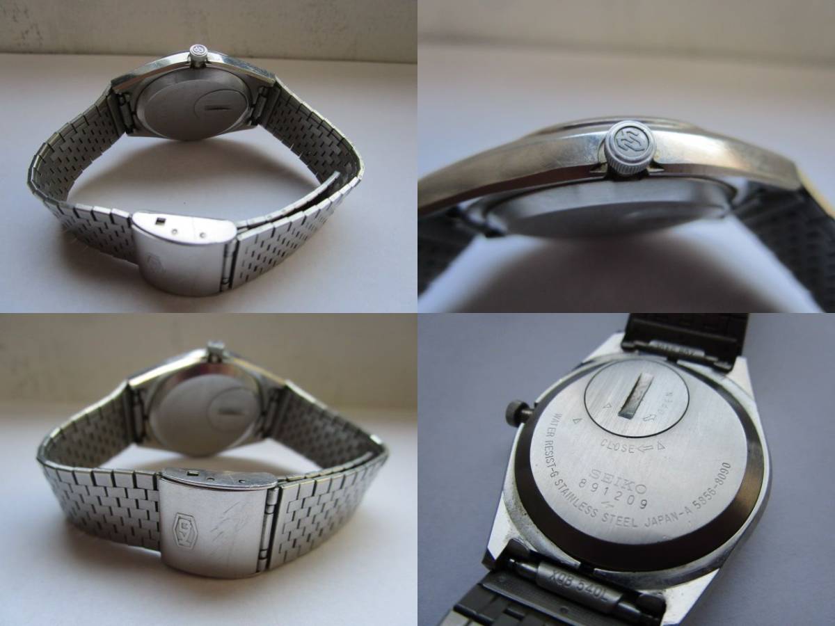  原文:SEIKO King Quartz セイコー・キングクォーツ　腕時計　美品　純正ベルト　5856-8090☆u11