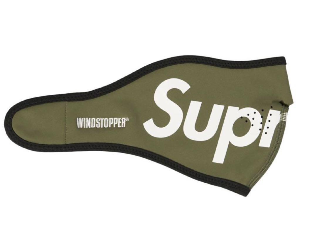 22FW Supreme Windstopper Facemask Dark Olive 新品 シュプリーム ウィンドストッパー マスク オリーブ