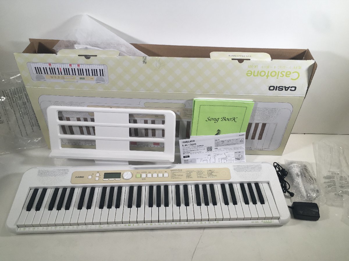 CASIO カシオ 61鍵 Casiotone 光ナビゲーション キーボード LK-325 22年製 ユーズド_画像1