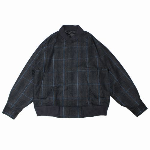 Stein シュタイン 23AW MELTON STUDIUM JACKET メルトンスタジアムジャケット M グレー