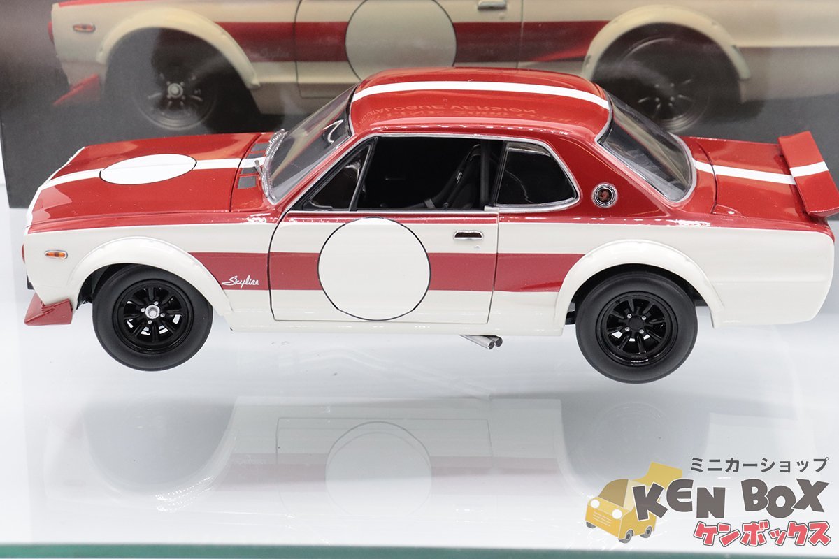 S=1/18 Kyosho京商08122C NISSAN日産SKYLINEスカイライン2000GT-R(KPGC10)RACINGレーシングカタログバージョン 現状渡し_画像3