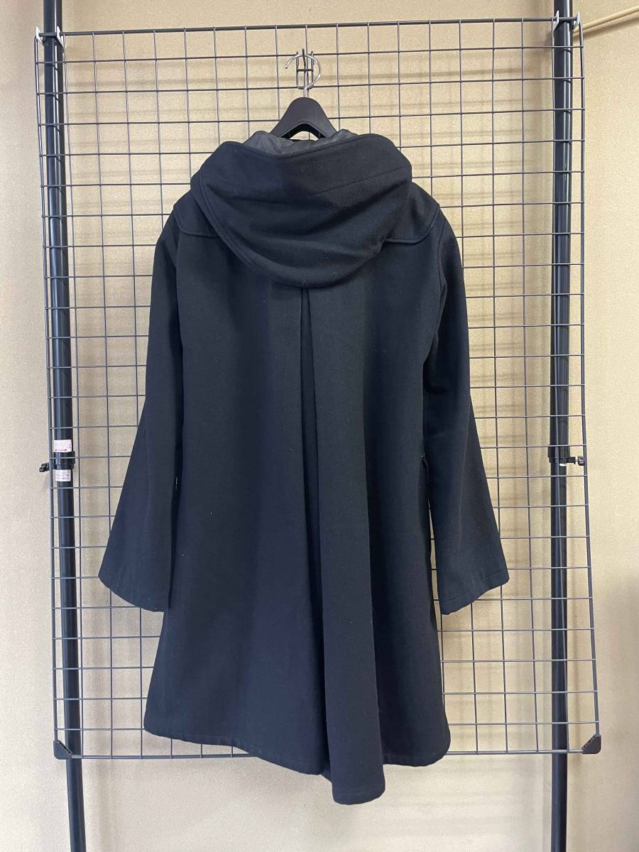 【Y’s YOHJI YAMAMOTO/ワイズ ヨウジヤマモト】Wool Duffel Coat BLACK size3 MADE IN JAPAN ウール ダッフルコート ブラック アウター_画像4