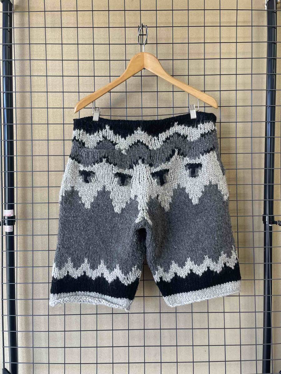 【Kanata × Avoid/カナタ×アヴォイド】HAND MADE IN CANADA Knit Shorts 32 ハンドメイドインカナダ ニット ショーツ ショートパンツ _画像3