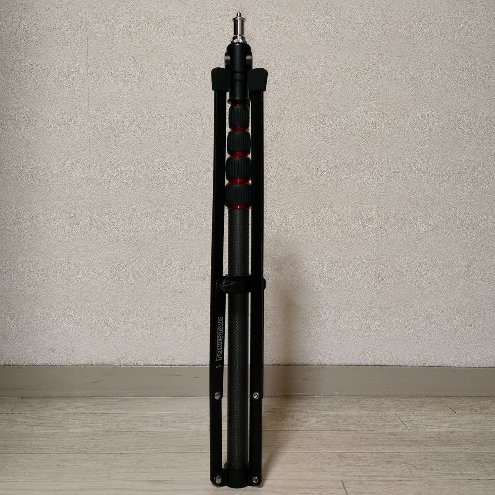 TOKISTAR トキスター TS-112-ST カーボンモビスタンド スピゴット付き 608g 収納高51cm 最大高225cm_画像3