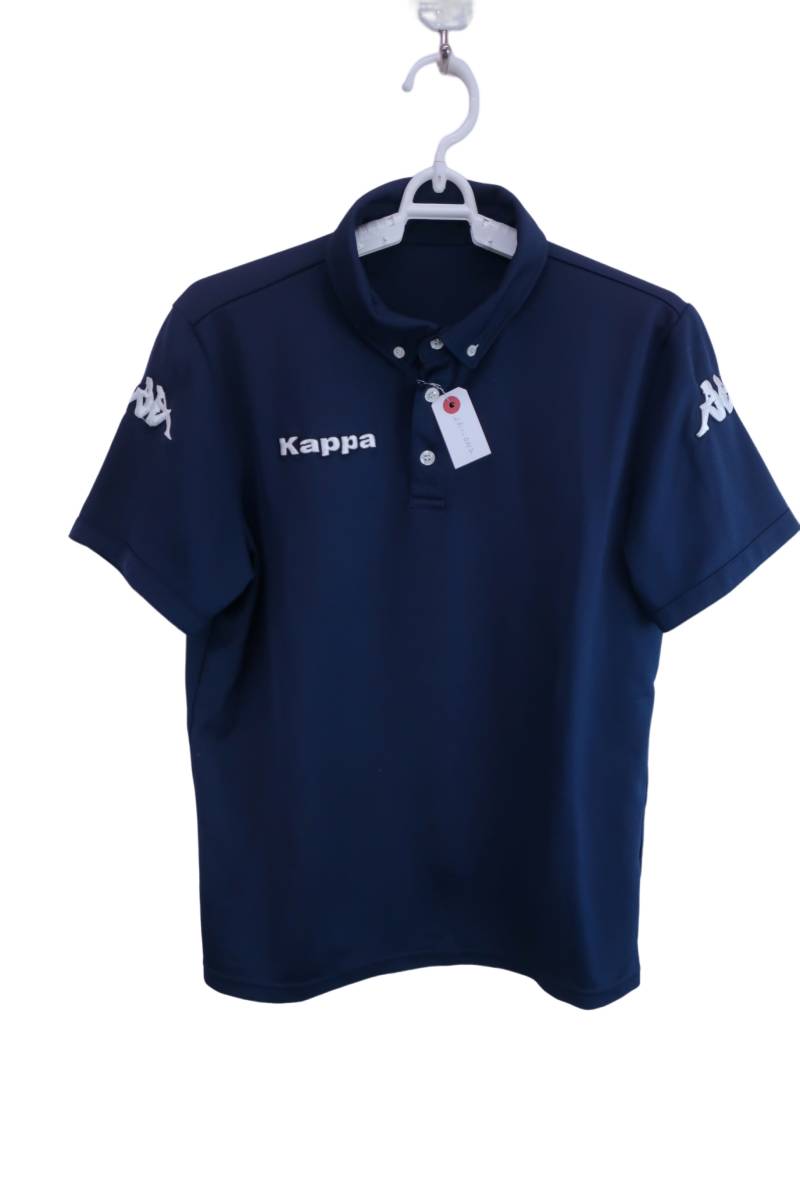 【美品】Kappa(カッパ) ポロシャツ 紺 メンズ M ゴルフウェア 2311-0212 中古_画像1