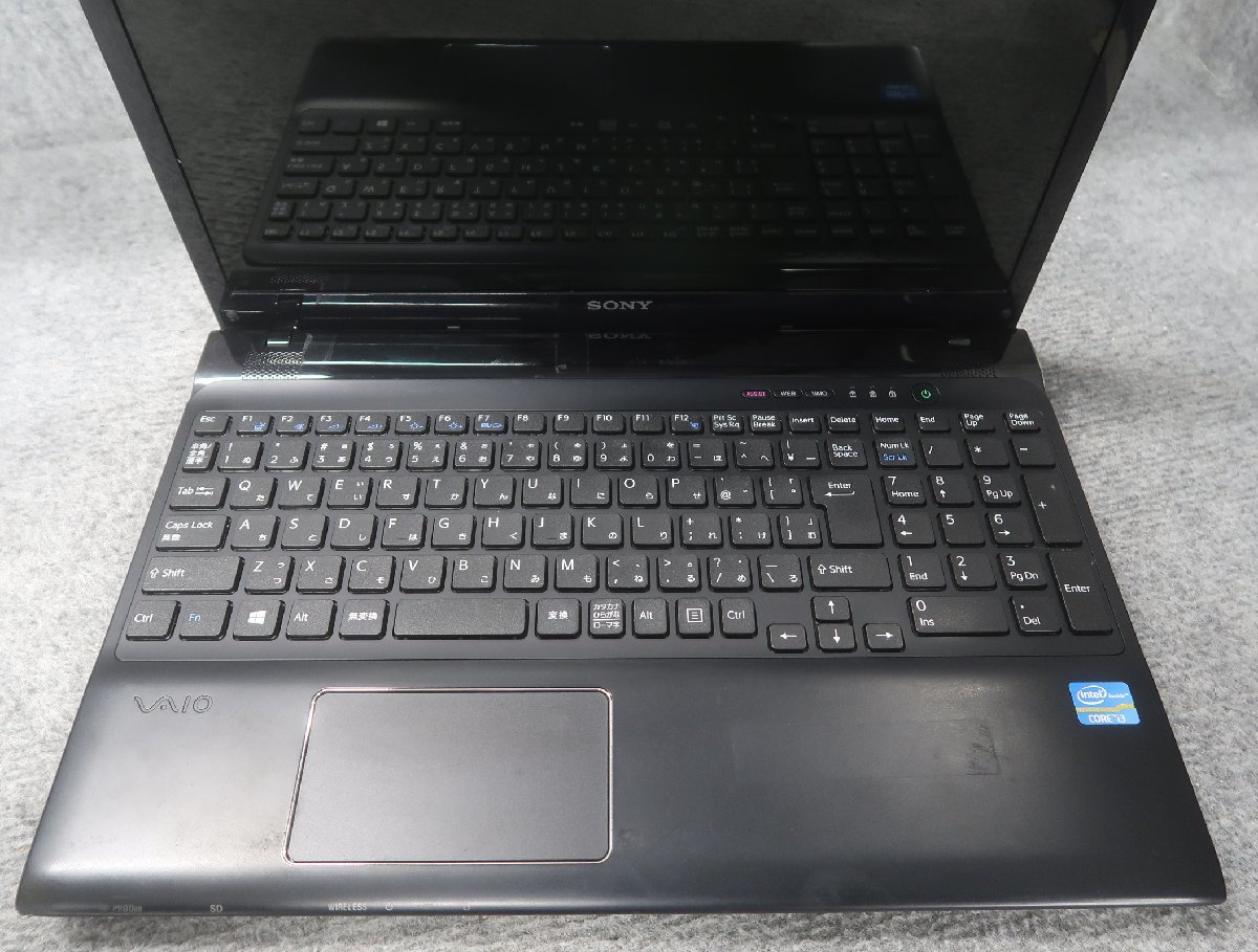 SONY VAIO SVE1512AJ Core i3-3110M 2.4GHz 4GB DVDスーパーマルチ ノート ジャンク N73524_画像3