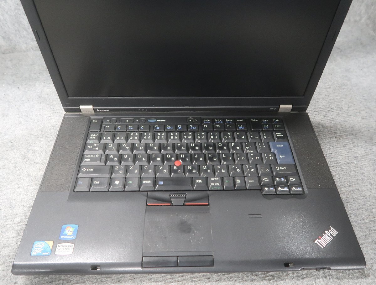 lenovo T510 4349-NS5 Core i7-620M 2.67GHz 4GB DVDマルチ ノート ジャンク N73982_画像3