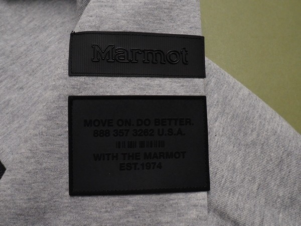 新品正規 Marmot マーモット 海外限定 コットンスウェット ジャージ Groove フーディー/ジャケット メンズ105(XL)グレー(MG) 直営店購入_画像6