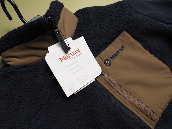 新品正規 Marmot マーモット 海外限定 バルキー厚手ボア ジップアップフリース ジャケット メンズ95(M)ネイビー(NA) 直営店購入_画像4