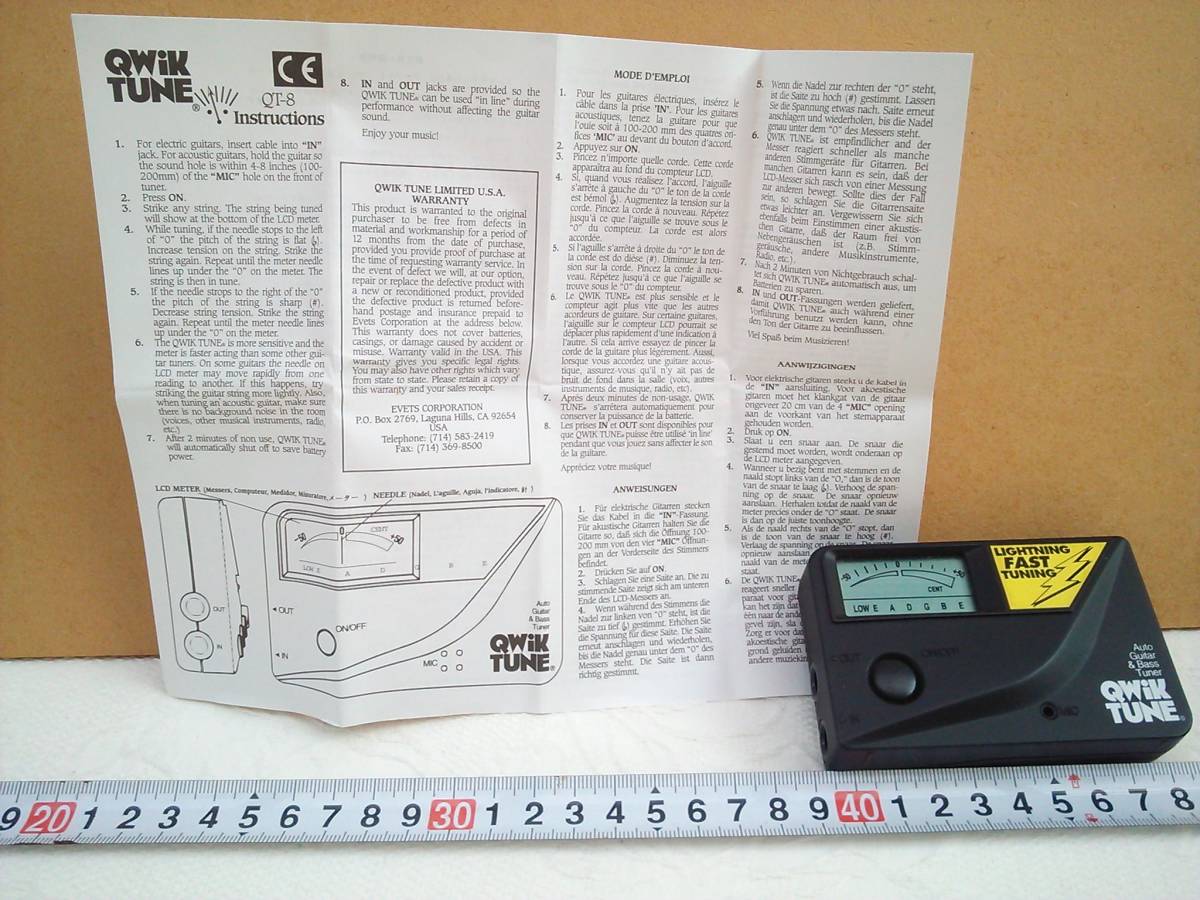 (管理番号X0131)ギターのチューナー「QWiK TUNE」_画像3