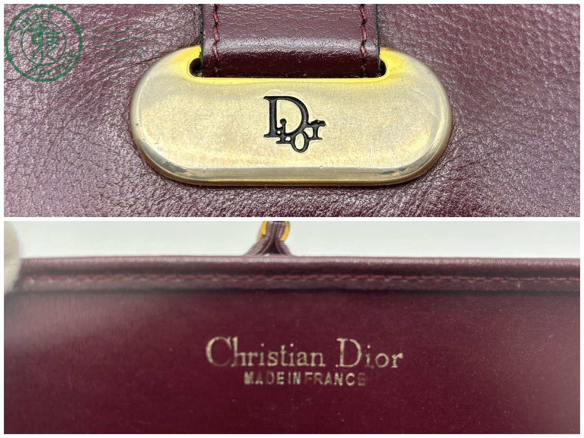 12442384　☆ Christian Dior クリスチャンディオール ショルダーバッグ レザー レッド系 赤 ブランド 中古_画像6