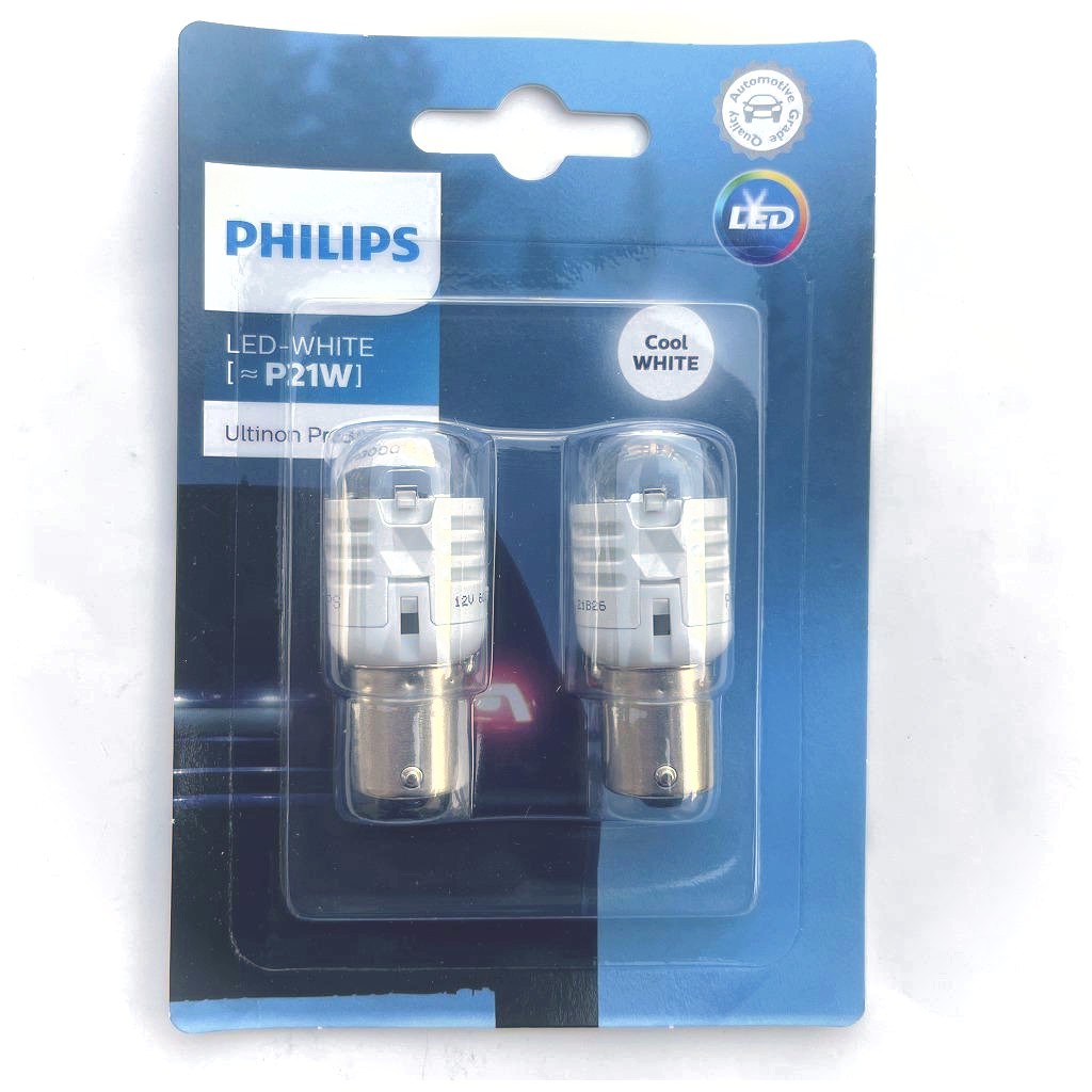 【　送料無料　日本正規品　】PHILIPS フィリップス LEDバルブ ストップランプ S25シングル(P21W) ホワイト光 11498U30CWB2　6000K 190lm