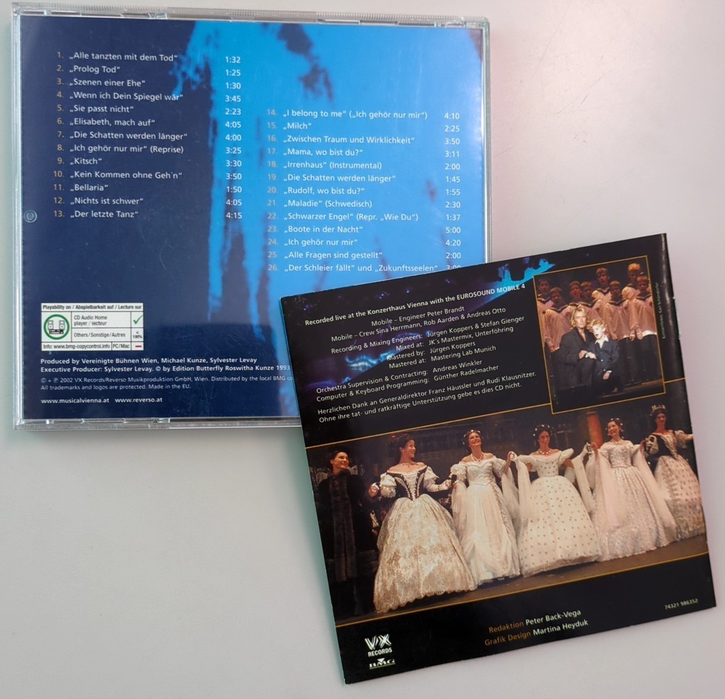 CD Elisabeth 10th Anniversary Concert Highlights Aus Dem Live-Mitschnitt Michael Kunze, Sylvester Levay 2002年 EU盤 エリザベスの画像3