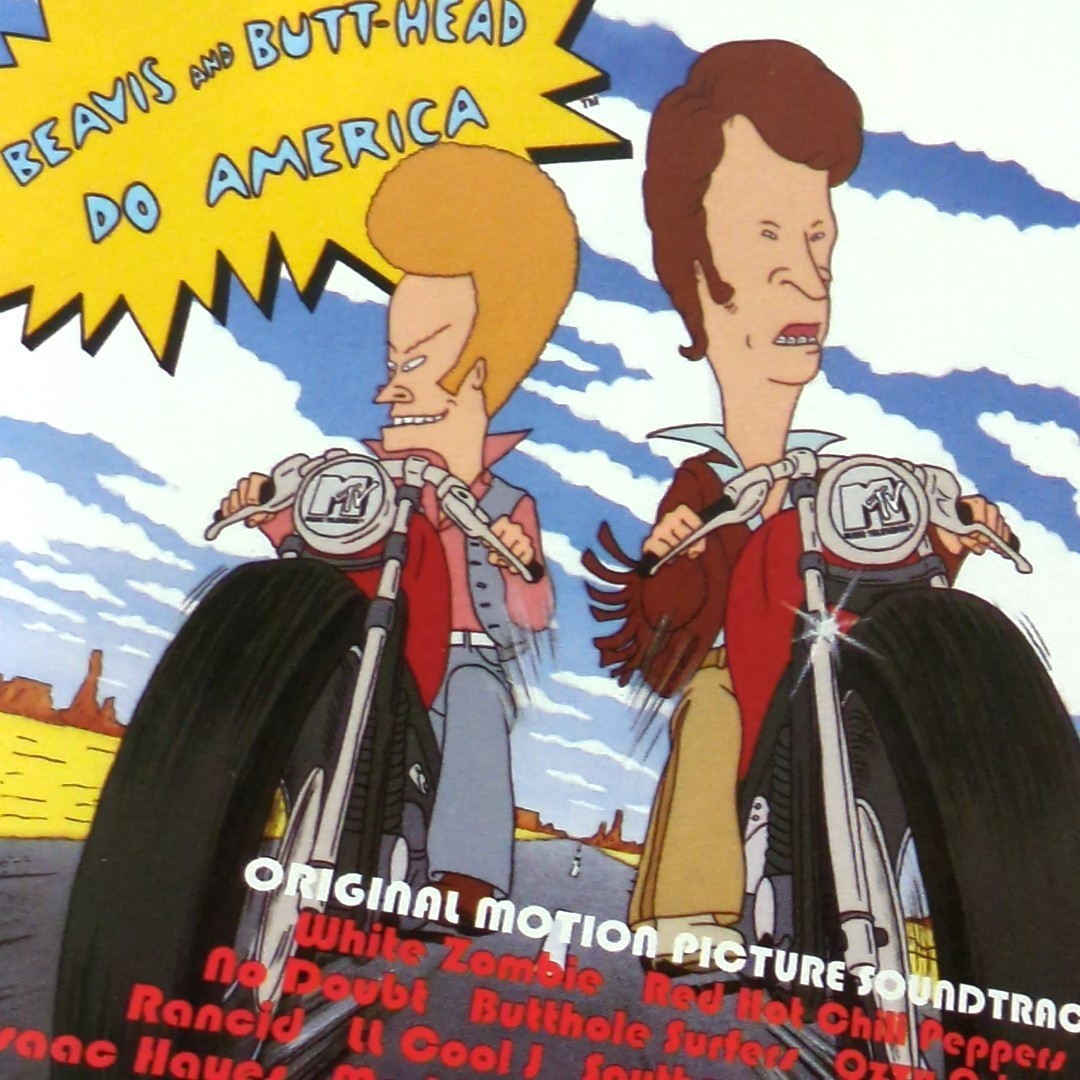 CD Be vas& bat head саундтрек BEAVIS AND BUTT-HEAD DO AMERICA 96 год US запись красный hot Chile перец zLOVE ROLLARCORSTER