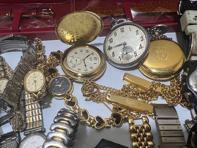 【ジャンク】時計まとめ売り　腕時計　懐中時計　SEIKO　CASIO　CITIZEN　テクノス　バレンチノなど　90点以上　　キングラム（イ）_画像3